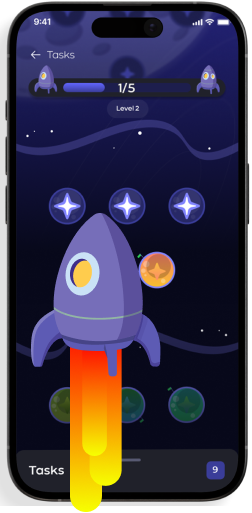 Space game screen